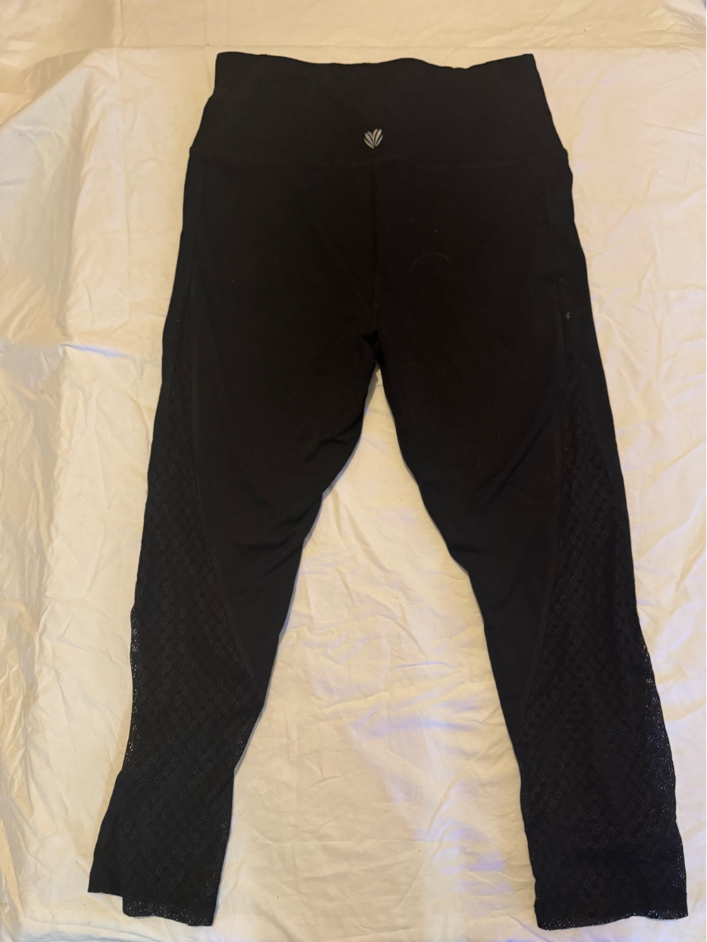 Forever 21 Black Leggings with intricate mesh Panels